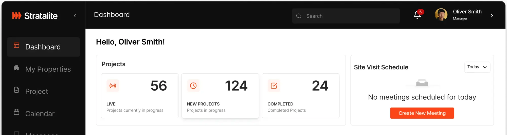 Stratalite Dashboard preview